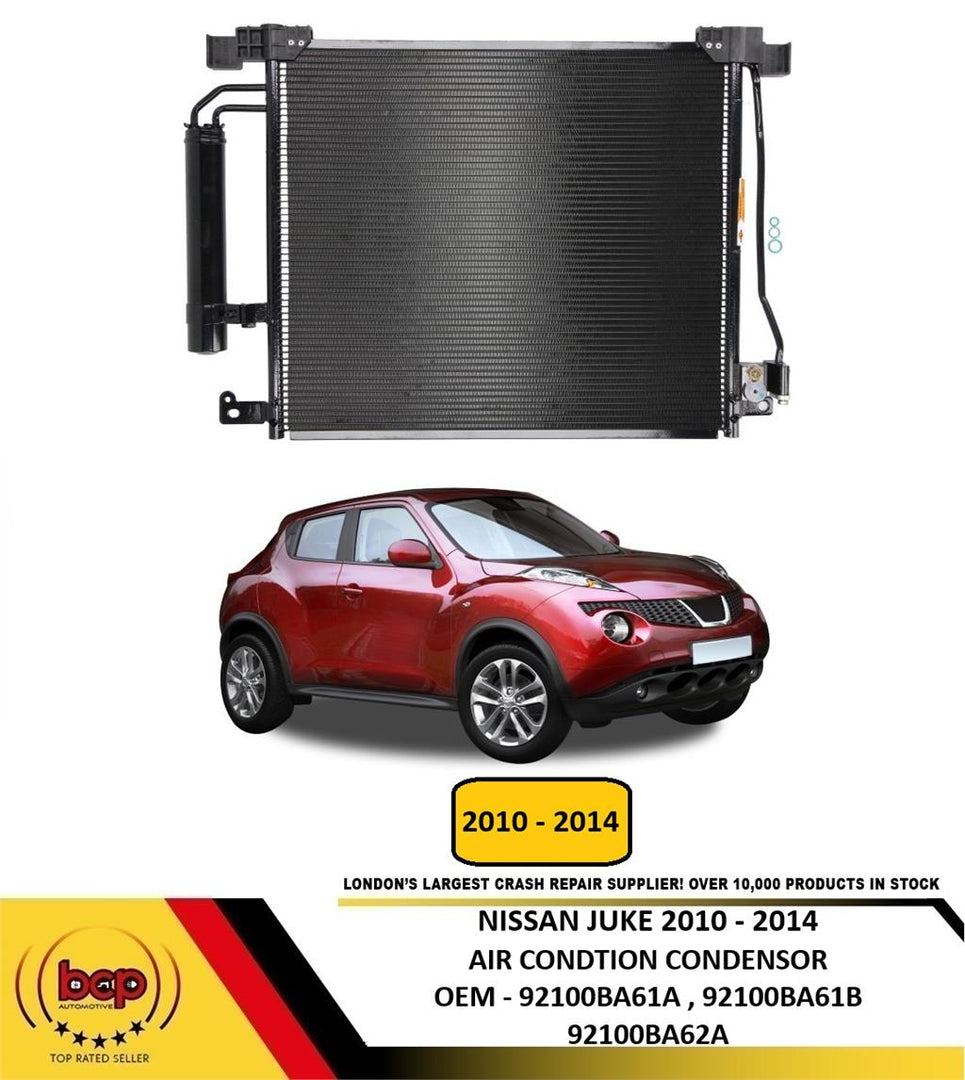 NISSAN JUKE 2010–2014 AIR CONDITION A/C CONDENSOR AIR CON RADIATOR OEM 92100BA61