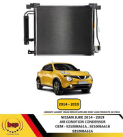 NISSAN JUKE 2014-2019 AIR CONDITION A/C CONDENSOR AIR CON RADIATOR OEM 92100BA61