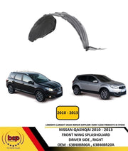 NISSAN QASHQAI 2010 - 2013 FRONT WING SPLASH GUARD INNER ARCH RIGHT DRIVER SIDE