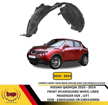 NISSAN JUKE 2010 -2014 FRONT WING SPLASH GUARD INNER ARCH LEFT PASSENGERS LEFT
