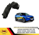 Load image into Gallery viewer, NISSAN QASHQAI 2021 ON FRONT WING SPLASHGUARD WHEEL ARCH LINER INNER RIGHT SIDE
