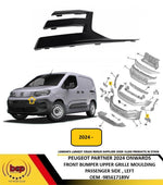 Load image into Gallery viewer, PEUGEOT PARTNER 2024 ON FRONT UPPER GRILLE MOULDING PASSENGER LEFT 985617189V