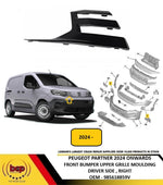 Load image into Gallery viewer, PEUGEOT PARTNER 2024 ON FRONT UPPER GRILLE MOULDING DRIVER SIDE RIGHT 985618859V