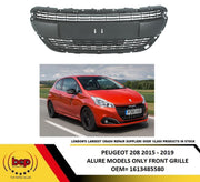 PEUGEOT 208 2015 - 2018 FRONT BUMPER CENTRE GRILLE ALLURE MODELS 1613485580