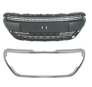 PEUGEOT 208 2015 - 2018 FRONT BUMPER CENTRE GRILLE & CHROME FRAME ALLURE MODEL