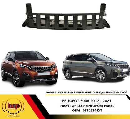 PEUGEOT 5008 2017 – 2021 GRILLE REINFORCER PANEL BUMPER BRACKET CENTRE SECTION