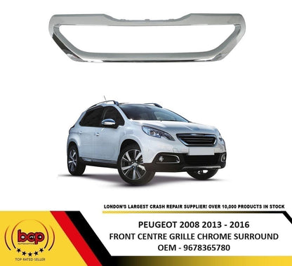 PEUGEOT 2008 2013 – 2016 FRONT UPPER GRILLE CHROME SURROUND FRAME