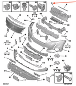 Load image into Gallery viewer, PEUGEOT 2008 2020 ON BONNET SLAM PANEL MOULDING PLASTIC TRIM TOP 9838455280
