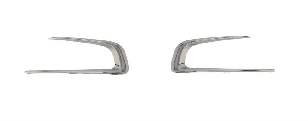 PEUGEOT 2008 2016 - 2020 FRONT BUMPER GRILLE CHROME MOULDING PAIR SET