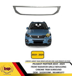 Load image into Gallery viewer, PEUGEOT PARTNER 2018 - 2024 FRONT BUMPER RADIATOR GRILLE CHROME MOULDING TO TAKE
