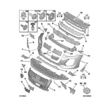 Load image into Gallery viewer, PEUGEOT 208 2023 ON ACTIVE MODEL RADIATOR GRILLE WITH PDC AND RADAR 9855774880