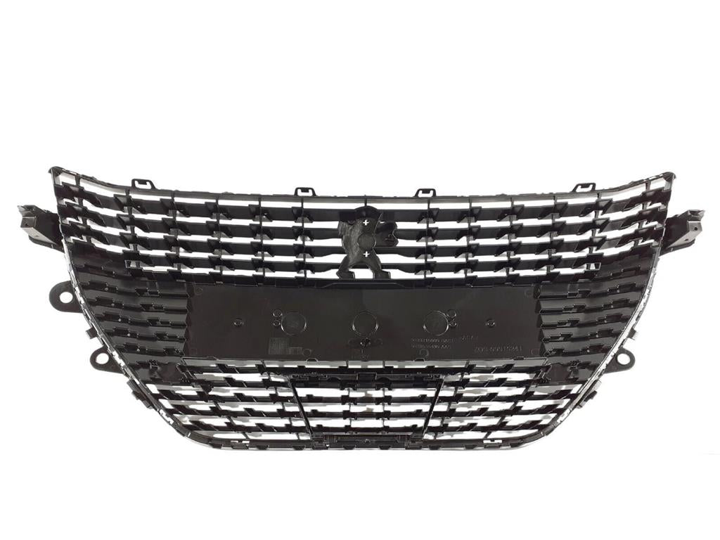 PEUGEOT 208 2019 - 2023 FRONT RADIATOR GRILLE BLACK WITH CHROME TRIMS 98232100VD