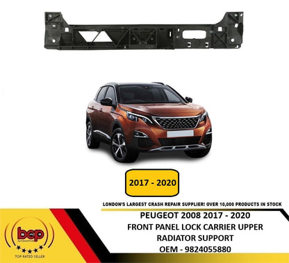 PEUGEOT 3008 2017 - 2021 FRONT PANEL UPPER LOCK CARRIER RADIATOR SUPPORT NEW