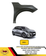 Load image into Gallery viewer, PEUGEOT 208 2020 2021 2022 2023 2024 FRONT WING RIGHT DRIVER SIDE PRIMED