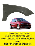 Load image into Gallery viewer, PEUGEOT 206 FRONT WING RIGHT DRIVERS  SIDE  NEW INSURANCE APPROVED
