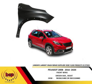 PEUGEOT 2008 2016 - 2020 FRONT WING DRIVER SIDE PRIMED WITH MOULDING HOLES