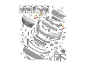 PEUGEOT 2008 2020 ONWARDS FRONT BUMPER BRACKETS PAIR LEFT RIGHT PASSENGER DRIVER