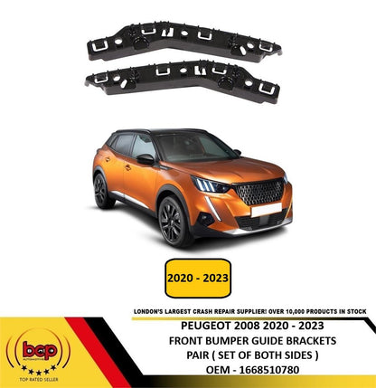PEUGEOT 2008 2020 ONWARDS FRONT BUMPER BRACKETS PAIR LEFT RIGHT PASSENGER DRIVER