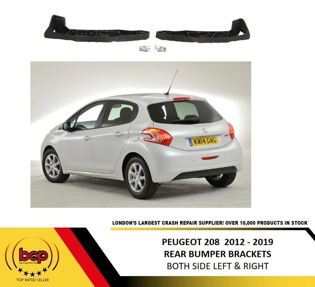 NEW PEUGEOT 208 REAR BUMPER 2012 - 2019 BRACKET LH & RH MOUTING BUMPER HOLDER