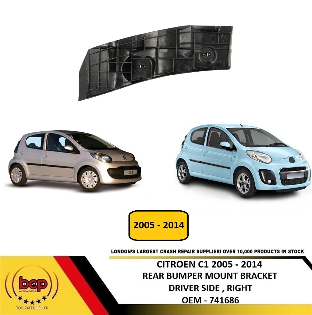 CITROEN C1 2005 – 2014 REAR BUMPER MOUNTING BRACKET DRIVER SIDE RIGHT NEW