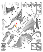 Load image into Gallery viewer, PEUGEOT 208 2015 - 2020 FRONT BUMPER WING MOUNTING METAL BRACKET DRIVER RIGHT
