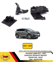 PEUGEOT 5008 2017 - 2021 HEADLIGHT REPAIR BRACKET KIT DRIVER SIDE RIGHT NEW