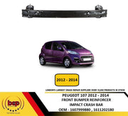 PEUGEOT 107 2012 - 2014 FRONT BUMPER REINFORCEMENT CARRIER IMPACT CRASH BAR