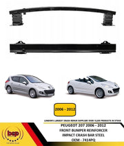 PEUGEOT 207 2006 - 2012 FRONT BUMPER REINFORCER IMPACT CRASH BAR STEEL NEW