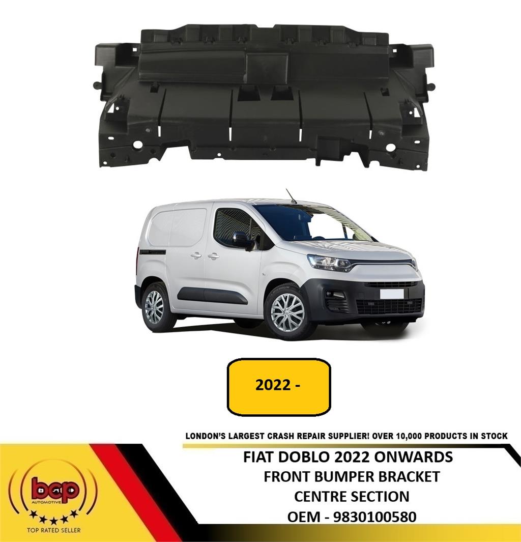 FIAT DOBLO 2022 ON FRONT BUMPER CENTRE SUPPORT BRACKET 9830100580 MIDDLE