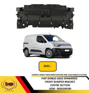 FIAT DOBLO 2022 ON FRONT BUMPER CENTRE SUPPORT BRACKET 9830100580 MIDDLE
