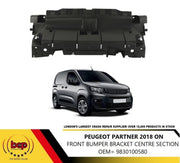 PEUGEOT PARTNER 2018 ON FRONT BUMPER CENTRE SUPPORT BRACKET 9830100580 MIDDLE