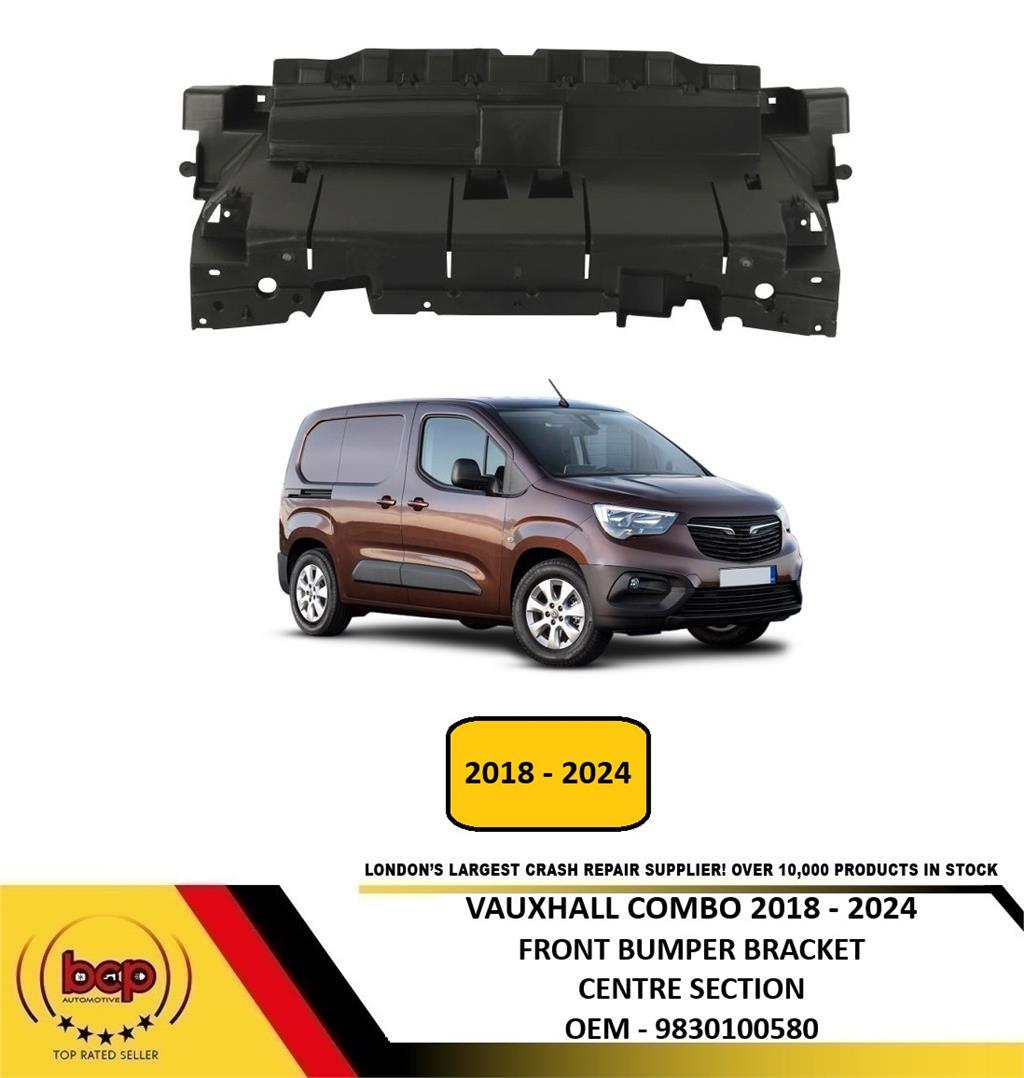VAUXHALL COMBO 2018 ON FRONT BUMPER CENTRE SUPPORT BRACKET 9830100580 MIDDLE