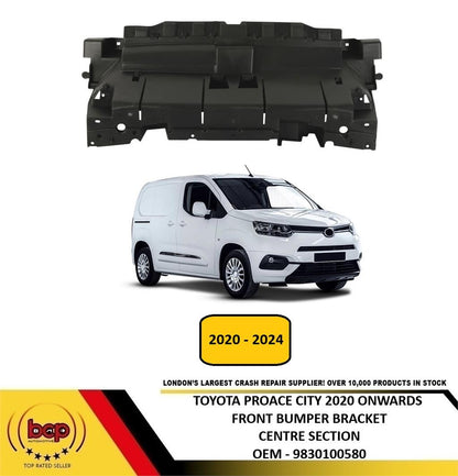 TOYOTA PROACE CITY 2020 ON FRONT BUMPER CENTRE SUPPORT BRACKET 9830100580 MIDDLE