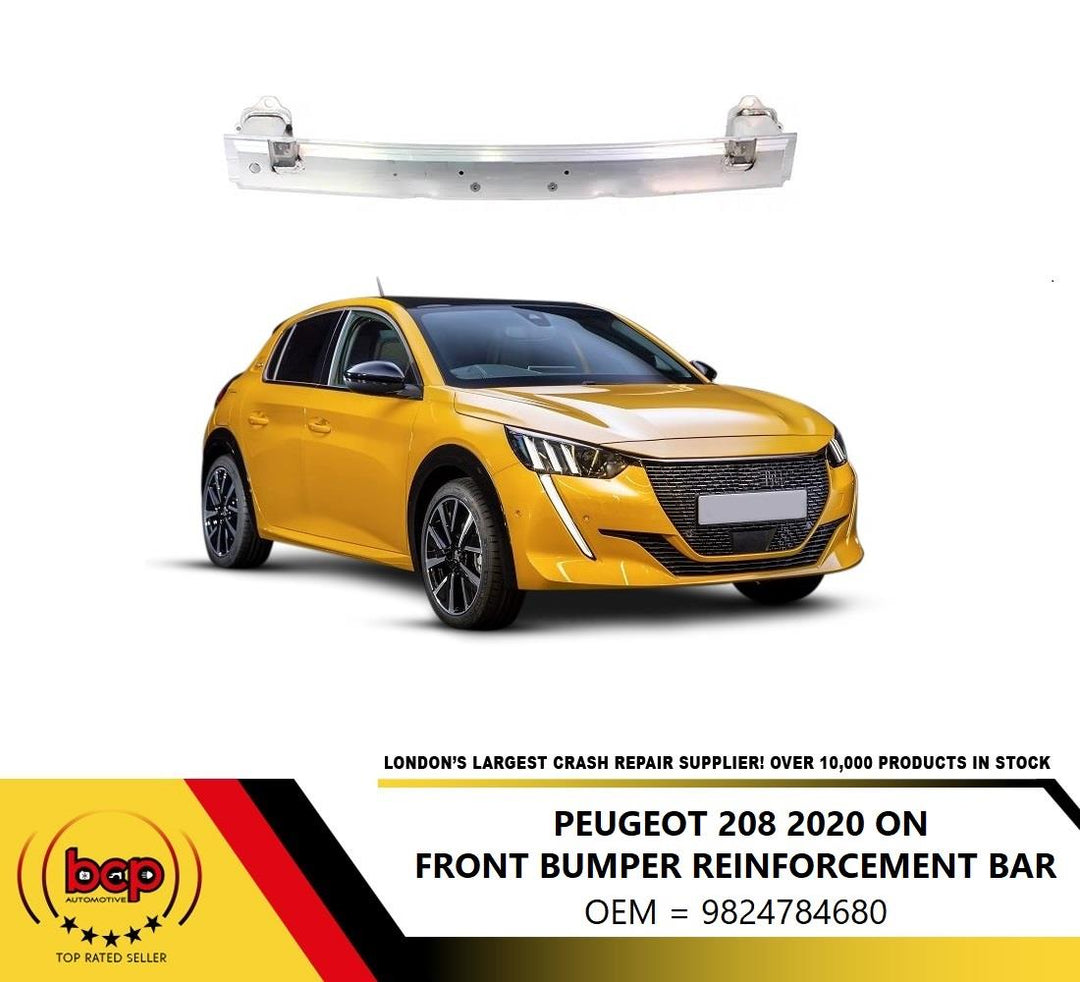PEUGEOT 208 2020 ON FRONT BUMPER REINFORCEMENT CRASH CARRIER BAR ALUMINIUM
