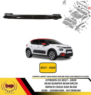 CITROEN C3 2017 - 2020 REAR BUMPER REINFORCEMENT CARRIER IMPACT CRASH BAR NEW