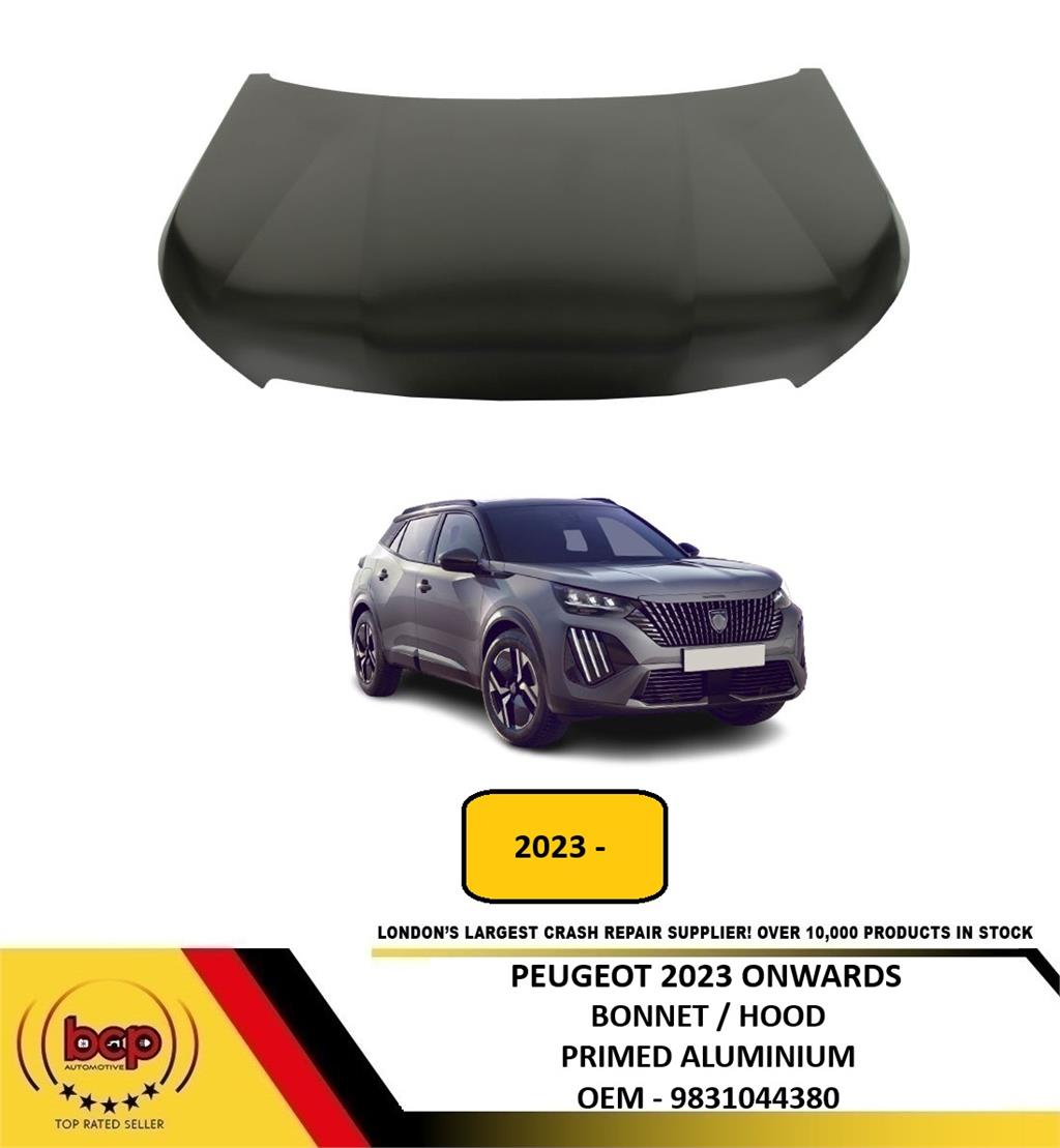PEUGEOT 2008 2023 ON BONNET HOOD ALUMINIUM DELIVERED TO YOUR DOOR 9831044380