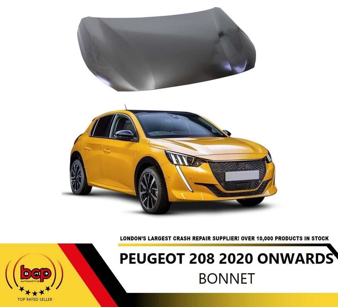 PEUGEOT 208 2020 ON BONNET HOOD STEEL DELIVERED TO YOUR DOOR 9827576880