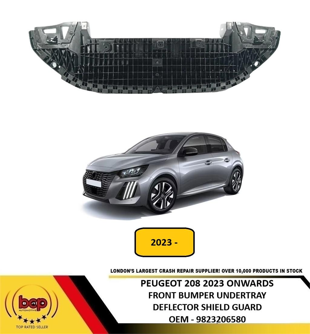 PEUGEOT 208 2023 ONWARDS FRONT BUMPER UNDERTRAY UNDERCOVER SHIELD NEW 9823206580
