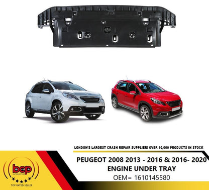 PEUGEOT 2008 2013 - 2020 FRONT ENGINE COVER UNDERTRAY FRONT BUMPER LOWER