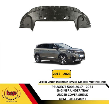 PEUGEOT 5008 2017 - 2021 ENGINE UNDERTRAY UNDER COVER SHEILD GUARD NEW
