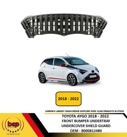 TOYOTA AYGO 2018 - 2022 FRONT BUMPER UNDERTRAY UNDERSHIELD GUARD NEW B000812480