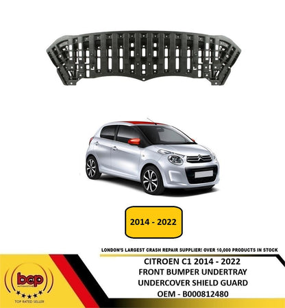 CITROEN C1 2014 - 2022 FRONT BUMPER UNDERTRAY UNDERSHIELD GUARD NEW B000812480