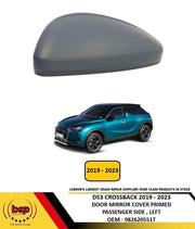 DS3 CROSSBACK 2019 - 2023 DOOR MIRROR COVER PRIMED PASSENGER SIDE LEFT NEW