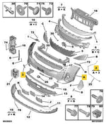 Load image into Gallery viewer, PEUGEOT 5008 2021 - 2024 FRONT BUMPER PRIMED NO PDC NO WASHER HOLES 1675868380