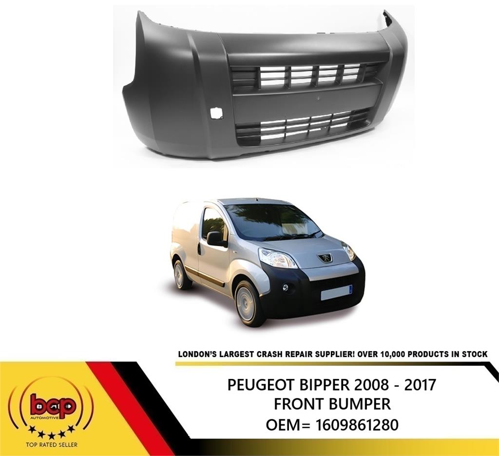 PEUGEOT BIPPER 2008 ON FRONT BUMPER TEXTURED NO FOG HOLES OEM QUALITY