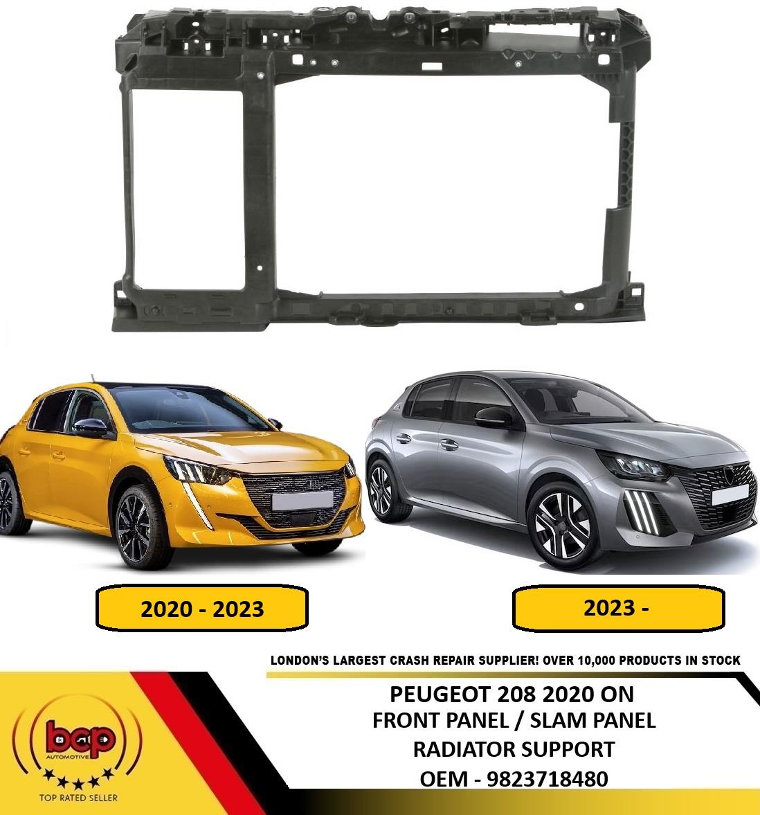 PEUGEOT 208 2020 ONWARDS FRONT PANEL LOCK CARRIER RADIATOR SUPPORT 9823718480