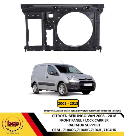 CITROEN BERLINGO VAN 2008-2018 FRONT PANEL LOCK CARRIER RADIATOR SUPPORT