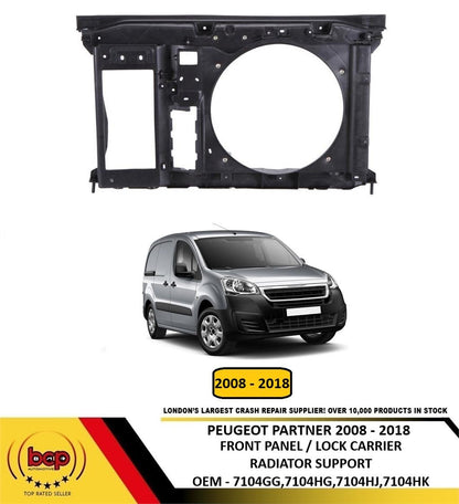 PEUGEOT PARTNER VAN 2008-2018 FRONT PANEL LOCK CARRIER RADIATOR SUPPORT
