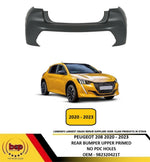 Load image into Gallery viewer, PEUGEOT 208 2020 - 2023 REAR BUMPER UPPER PRIMED WITHOUT PARKING SENSOR HOLES