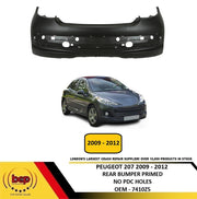 PEUGEOT 207 2009 -2012 REAR BUMPER PRIMED STANDARD MODELS ONLY PRIMED BRAND NEW
